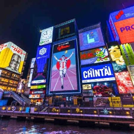 ー 8Greige ー 2Min Dotonbori Namba Kuromon Osaka Usj Wifi Unlimited Daire Dış mekan fotoğraf